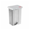 Poubelle à Pédale 50 L - Couvercle Blanc