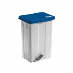 Poubelle à Pédale 50 L - Couvercle Bleu
