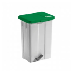Poubelle à Pédale 50 L - Couvercle Vert