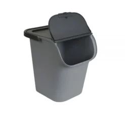 EDA Poubelle à Tri Avec Grande Ouverture 40 Litres -Outils De Stockage poubelle a tri avec grande ouverture 40 litres 3