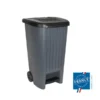EDA Poubelle D'extérieur 100 Litres Avec Pédale Et Roues