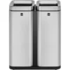 Poubelle De Tri Sélectif En Inox "the Twin Bin" 2 X 30 Litres