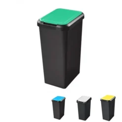 CEP Poubelle De Tri Verre Papier Plastique 45 Litres