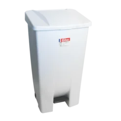 Poubelle éco à Pédale 120 L - Couvercle Blanc