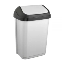 Keeeper Poubelle En Plastique à Couvercle Basculant 10 Litres