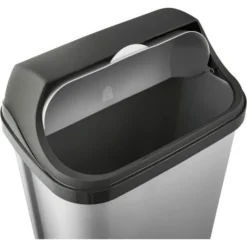 Keeeper Poubelle Plastique à Couvercle Coulissant 50 Litres -Outils De Stockage poubelle plastique a couvercle coulissant 50 litres 2