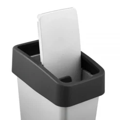 Keeeper Poubelle Rectangulaire à Couvercle Basculant 10 Litres -Outils De Stockage poubelle rectangulaire a couvercle basculant 10 litres 3