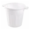 Poubelle Ronde Tri Sélectif 50 L - Blanc