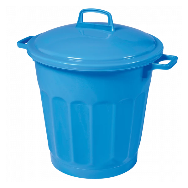 Poubelle Ronde Tri Sélectif 50 L - Bleu 3 Poubelle Ronde Tri Sélectif 50 L - Bleu – Image 3