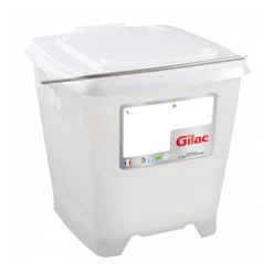 Seau Carré 12 L + Couvercle étanche - Blanc