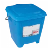 Seau Carré 12 L + Couvercle étanche - Bleu