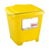 Seau Carré 12 L + Couvercle étanche - Jaune