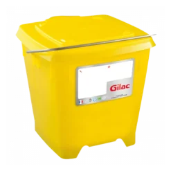 Seau Carré 12 L + Couvercle étanche - Jaune
