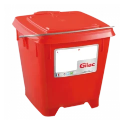 Seau Carré 12 L + Couvercle étanche - Rouge