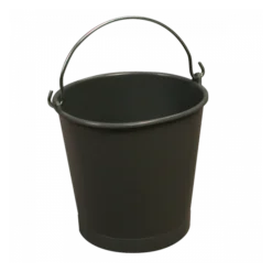 Seau Rond 10 L Anse Inox - Gris