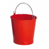 Seau Rond 10 L Anse Inox - Rouge