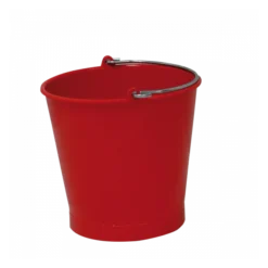 Seau Rond 13 L Anse Inox - Rouge