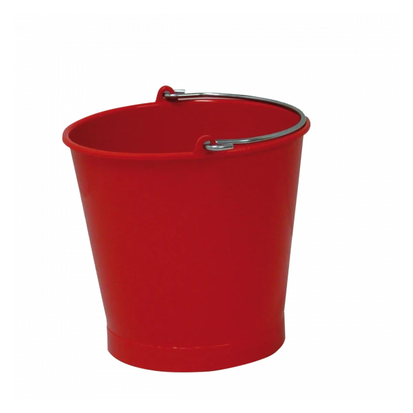 Seau Rond 13 L Anse Inox - Rouge 1 Seau Rond 13 L Anse Inox - Rouge