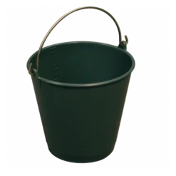 Seau Rond 14 L Gradué Avec Anse Inox - Gris