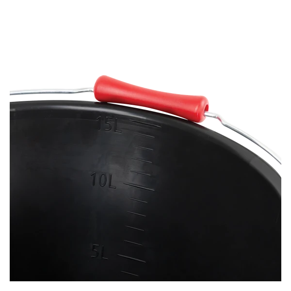 Seau Rond éco-durable 15L - Poignée Ergonomique - Noir 3 Seau Rond éco-durable 15L - Poignée Ergonomique - Noir – Image 3