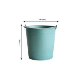 Seau Rond Souple Avec Anse Acier - 11 L - Vert -Outils De Stockage seau rond souple avec anse acier 11 l vert 2