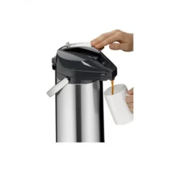 Carafe Isotherme à Pompe 2,2 Litres Argent Et Noir Melitta -Outils De Stockage verseuse isotherme a pompe 22 litres argent noir melitta 6